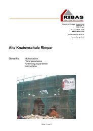 Alte Knabenschule Rimpar - RIBAS Bausanierung