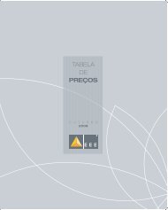 TABELA DE PREÇOS