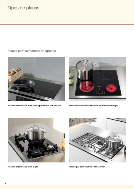 Placas de cozinhar Miele