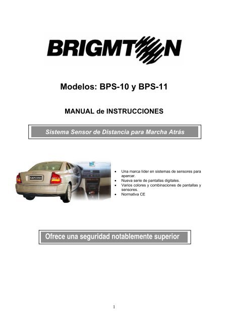 Modelos: BPS-10 y BPS-11 - Brigmton-sonfer.es