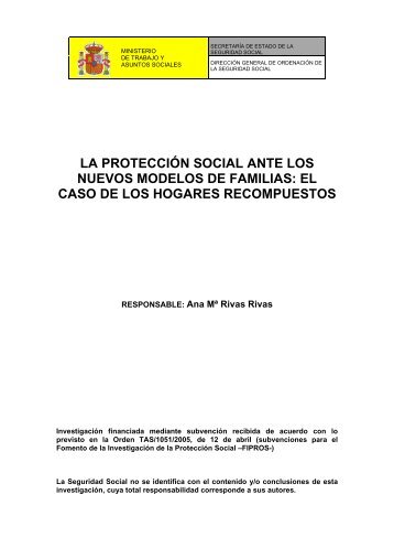 la protección social ante los nuevos modelos de ... - Seguridad Social