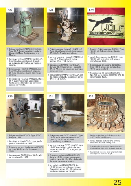 Gebrauchtmaschinen - SECOND Katalog 2012