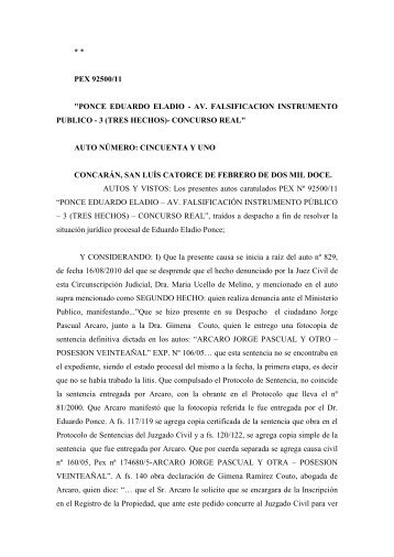 Link de acceso a fallo completo. - Poder Judicial de la Prov. de San ...