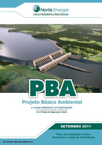 Plano de sinalização viária e fluvial para a etapa de implantação