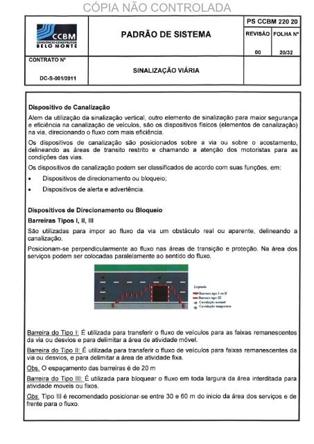 Plano de sinalização viária e fluvial para a etapa de implantação