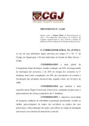 provimento nº. 37/2007 - Tribunal de Justiça do Estado do Mato ...