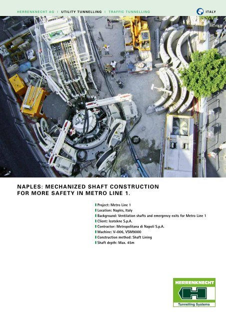 NAPLES: MECHANIZED SHAFT CONSTRUCTION FOR MORE ...