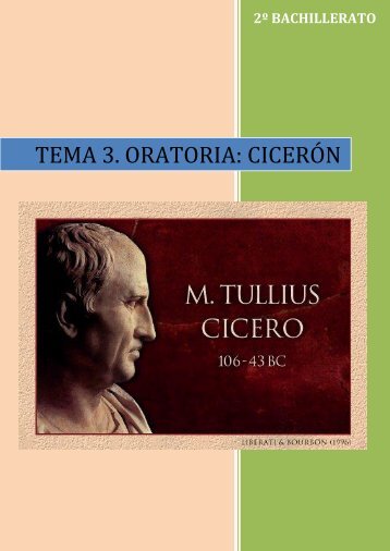 TEMA 3. ORATORIA: CICERÓN - ies pío del río hortega