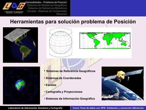 Sistemas de referencia y proyecciones cartográficas.