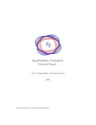 ELLIPSOIDAL TOOLBOX1 Technical Report