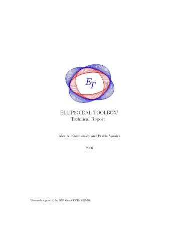 ELLIPSOIDAL TOOLBOX1 Technical Report