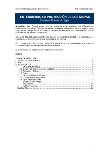 Entendiendo la proyección de los mapas - Sistema Gauss ... - Inia