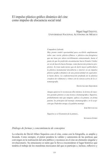 El impulso plástico-gráfico dinámico del cine como impulso de ...