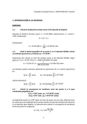 1. INTRODUCCIÓN A LA GEODESIA - OCW UPCT