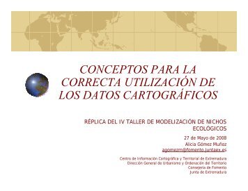 conceptos para la correcta utilización de los datos ... - Gbif.es