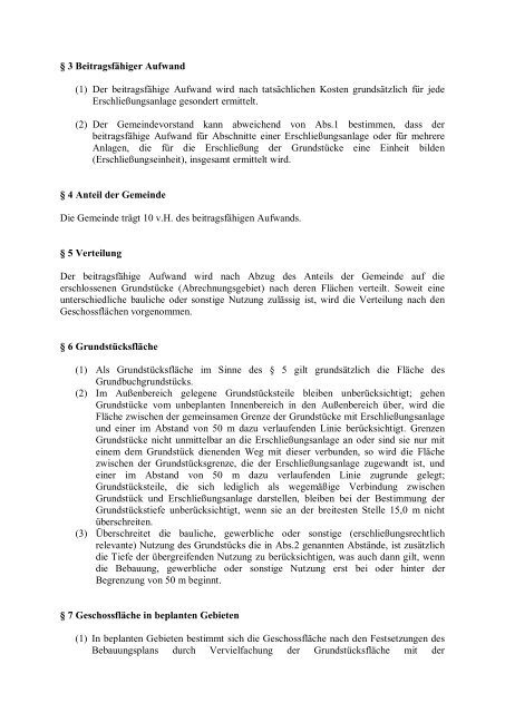 Erschließungsbeitragssatzung - Altenstadt