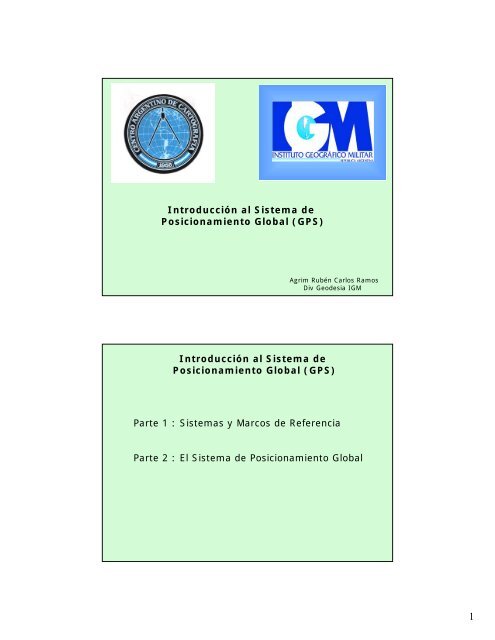 Introducción al Sistema de Posicionamiento Global ... - El Agrimensor