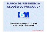 MARCO DE REFERENCIA GEODÉSICO POSGAR 07 - SIRGAS