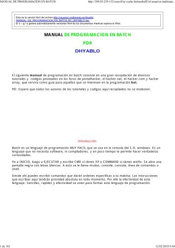 MANUAL DE PROGRAMACION EN B...