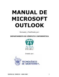 Manual de Microsoft Outlook 2002 - ADRA Perú