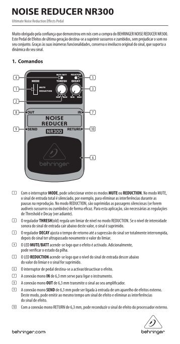 NOISE REDUCER NR300 - Behringer