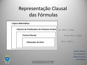 Representação Clausal das Fórmulas - UFRN