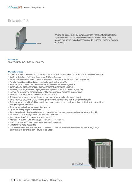 UPS - Uninterruptible Power Supply Critical Power - Weg