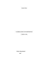 O liberalismo contemporâneo 3ª edição - Instituto de Humanidades