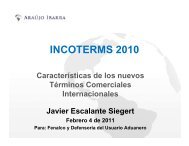 INCOTERMS - Charla ARAUJO IBARRA ... - Fenalco Antioquia