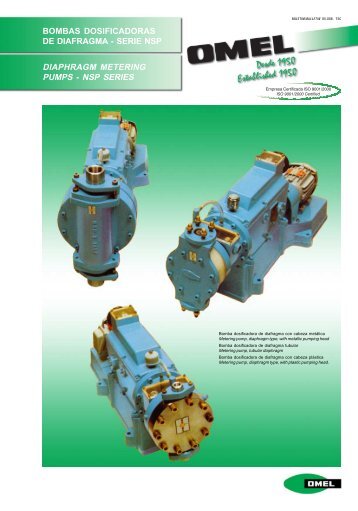 BOMBAS DOSIFICADORAS DE DIAFRAGMA - SERIE NSP ... - OMEL