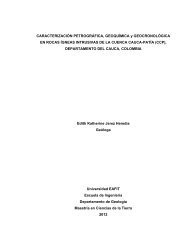 Caracterización petrográfica, geoquímica y geocronológica en rocas ...