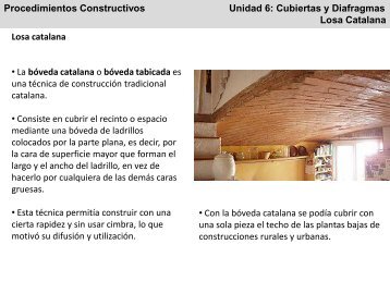 Procedimientos Constructivos Unidad 6: Cubiertas y Diafragmas ...