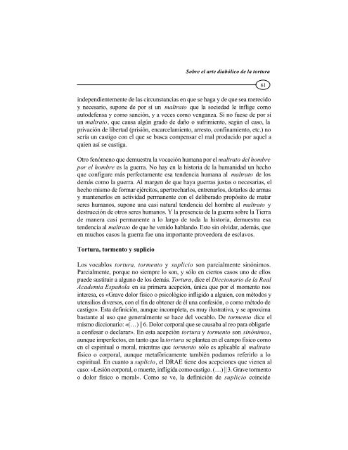 sobre el arte diabólico de la tortura regarding the diabolical art of ...