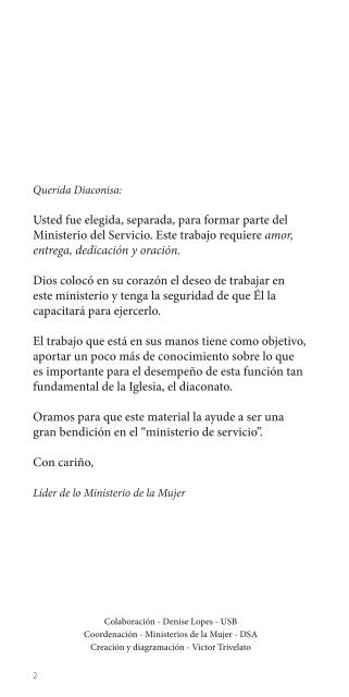 Ministerio del Servicio-Guia Para Diaconisas - Iglesia Adventista ...