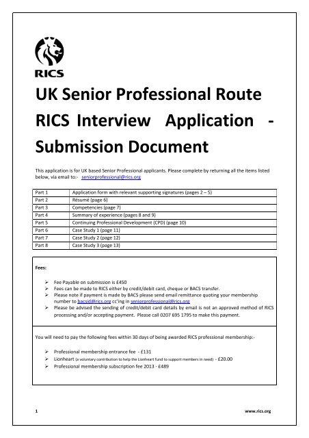 case study template rics