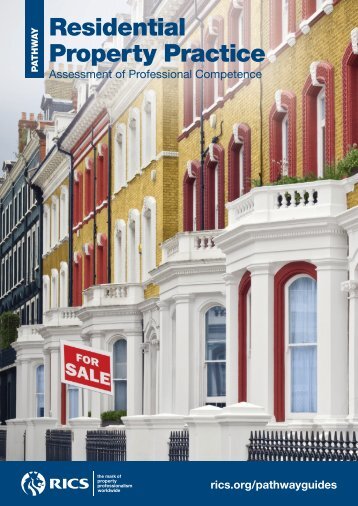 PER Pathway Guide: Residential Property Practice - RICS