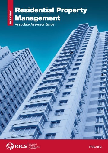 Residential property management Assessor guide - RICS
