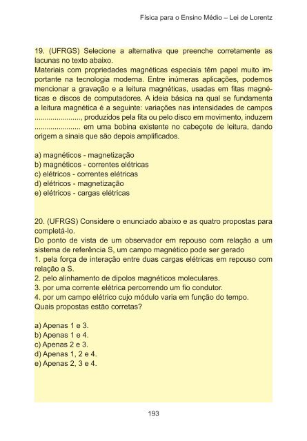 Física para o Ensino Médio Gravitação, Eletromagnetismo e ... - pucrs