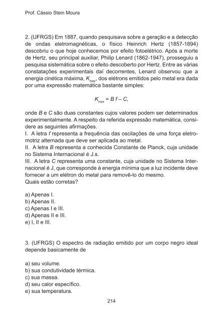 Física para o Ensino Médio Gravitação, Eletromagnetismo e ... - pucrs