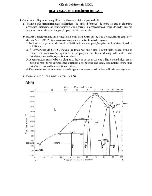 Diagramas de equilíbrio de fases