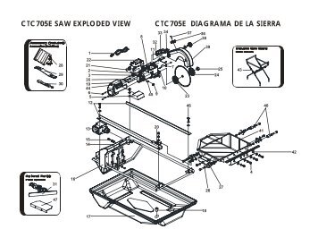 CTC705E SAW EXPLODED VIEW CTC705E DIAGRAMA DE LA ...