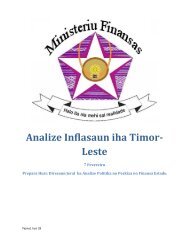 Analysis of Inflation in Timor-Leste