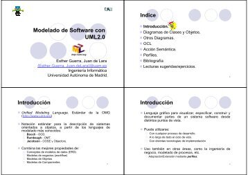 Modelado de Software con UML2.0 - Universidad Autónoma de ...