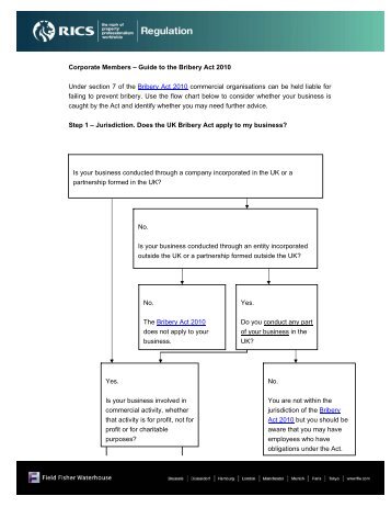 1 Corporate Members ? Guide to the Bribery Act 2010 Under ... - RICS