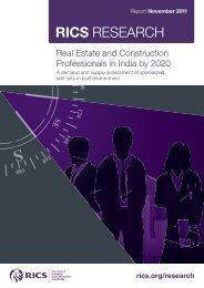 Real Estate and Construction Professionals in India by 2020 - RICS