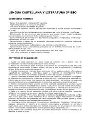contenidos mínimos y criterios de evaluación - IES Pedro de Tolosa