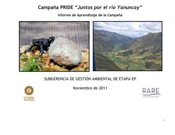 Campaña PRIDE “Juntos por el río Yanuncay” - RarePlanet