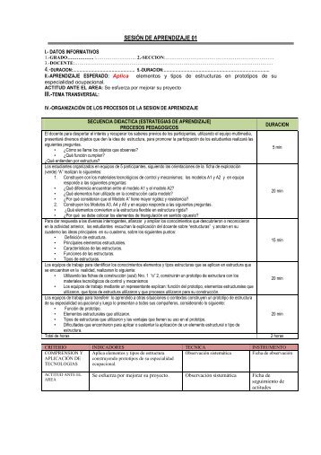 sesión de aprendizaje recursos tecnologicos - UGEL Arequipa Sur