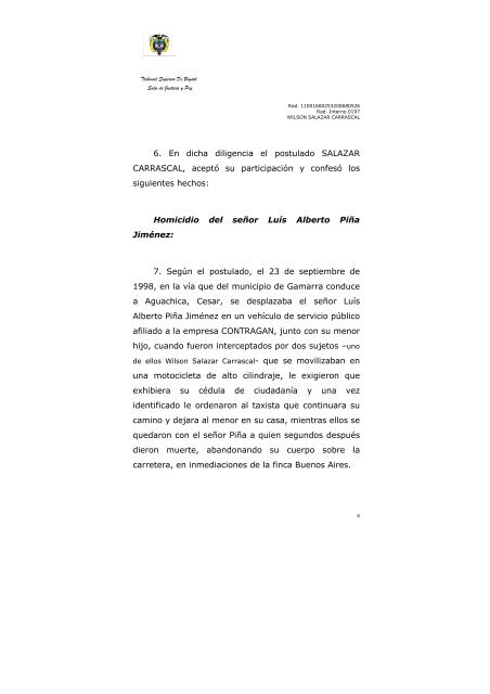 Sentencia de Primera Instancia de alias El Loro - Fiscalía General ...