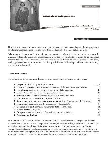Subsidio Catequístico II - Diócesis de Quilmes